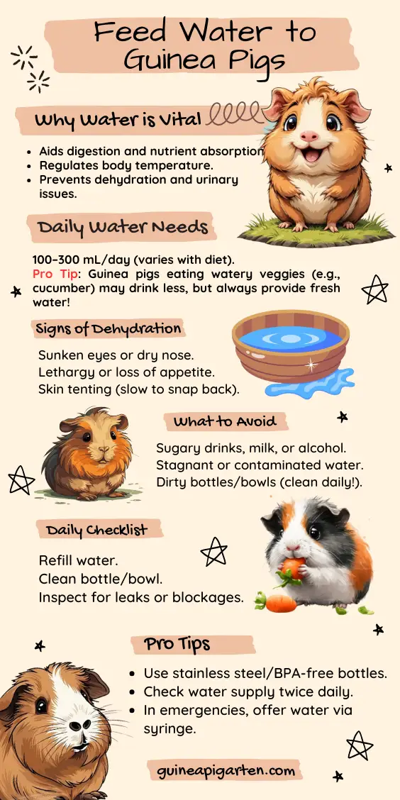 Guide to Safely Feed Water to Guinea Pigs | Hydration Tips & Care Guidelines for Healthy Pets