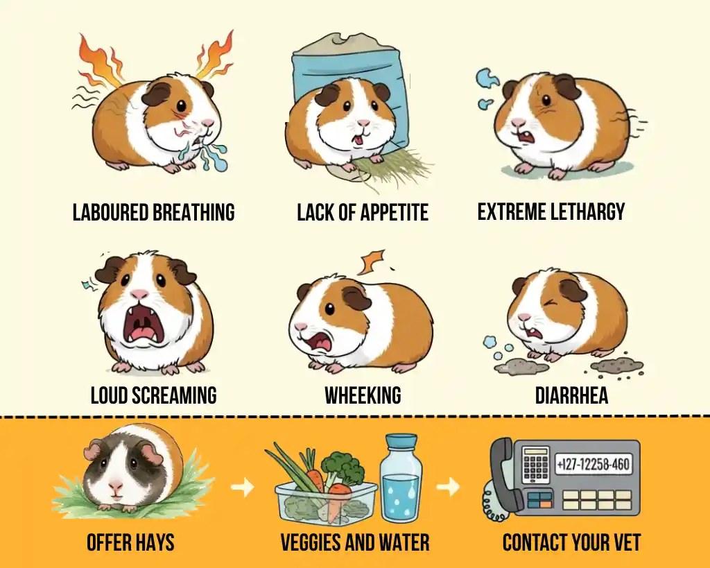 Signs of Anxiety When Traveling with Guinea Pigs